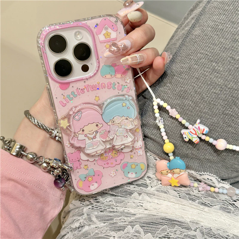 Glitter น่ารักการ์ตูน Gemini Shake สําหรับ iPhone 17 16 15 14 16 13 pro max 17PRO 17PROMAX 16PRO 16PROMAX 15PRO 15PROMAX 14PRO 14PROMAX 13PROMAX 13PRO 17กรณี Apple 16 เคสโทรศัพท์ 15ProMax สไตล์ใหม่ iPhone14 สองชั้น iPhone13 นุ่ม 16ProMax สาว 14ProMax CASE