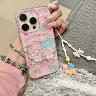 Glitter น่ารักการ์ตูน Gemini Shake สําหรับ iPhone 17 16 15 14 16 13 pro max 17PRO 17PROMAX 16PRO 16PROMAX 15PRO 15PROMAX 14PRO 14PROMAX 13PROMAX 13PRO 17กรณี Apple 16 เคสโทรศัพท์ 15ProMax สไตล์ใหม่ iPhone14 สองชั้น iPhone13 นุ่ม 16ProMax สาว 14ProMax CASE