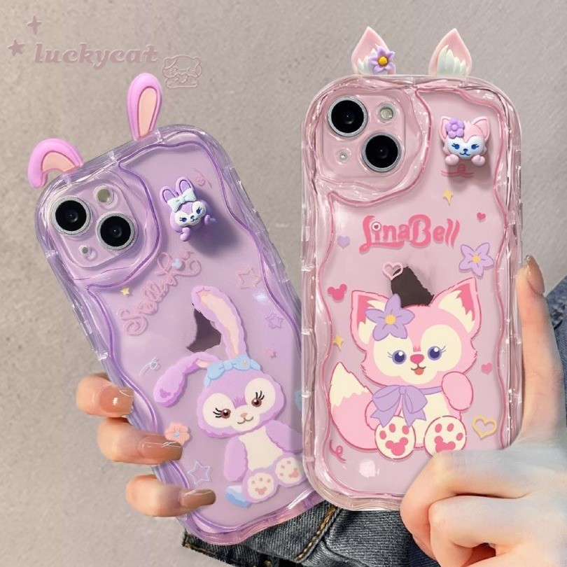 เคสโทรศัพท์มือถือแบบนิ่ม ใส ลายการ์ตูนหมีน่ารัก 3D DIY สําหรับ iPhone 15 14 13 12 11 Pro Max X Xr Xs Max 7 8 Plus SE2020