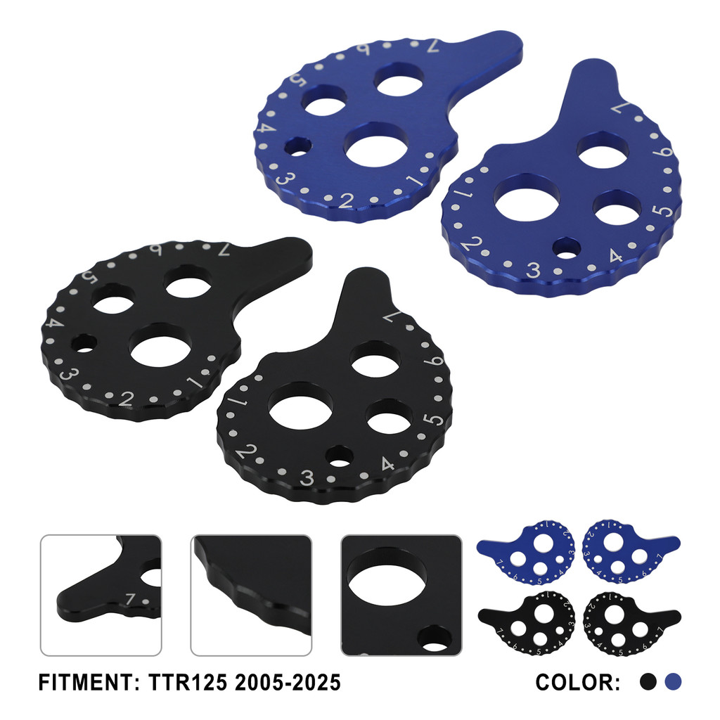 Motorcycle Chain Adjuster Parts Regulator CNC Dirt Bike Rear Axle Block for TTR125 TTR 125 2005-2025 Accessoires