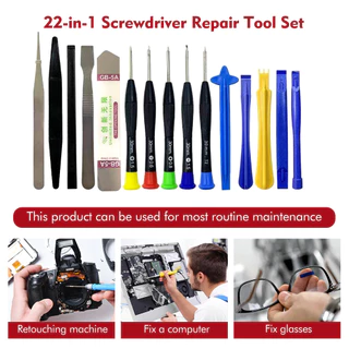 22 In 1ซ่อมโทรศัพท์มือถือเครื่องมือเปิดไขควงชุดสำหรับ iPhone iPad แล็ปท็อปคอมพิวเตอร์ถอดชุดเครื่องมือเปิดเครื่องมือ