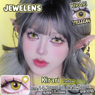 JEWELENS 1 คู่คอสเพลย์คอนแทคเลนส์สีสีเหลืองนักเรียน Halloween Softlens