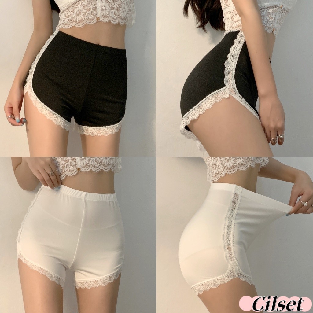 Cilset 🌸พร้อมในสต็อก🌸กางเกงซับใน ขาสั้น ไม่ม้วน เรียบ เนียน ผิว สวย ใส่สบาย กางเกงใน ผู้หญิง (KK010/AQK-1) -H