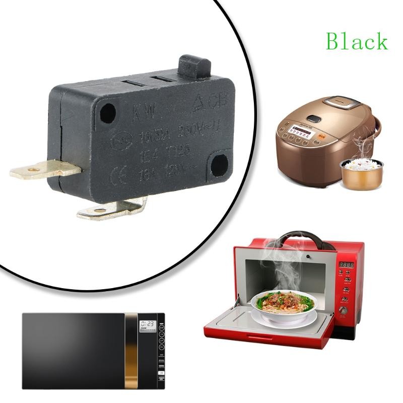 BLACK KW1-103 เตาอบไมโครเวฟประตู Micro Switch Fit สําหรับเครื่องซักผ้าหม้อหุงข้าว 16A