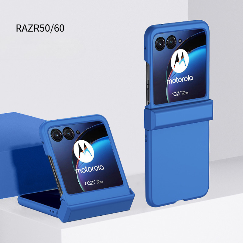 ผิวรู้สึกสําหรับ Motorola Razr 60 50 Moto Razr60 Razr50 Ultra 5G Razr + 2024 สีทึบ 3 ชิ้นชุดบานพับป้องกันรอยขีดข่วนฝาครอบ