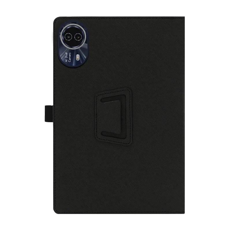 สําหรับ Teclast T70 14 นิ้ว Tri-Fold 2024 สมาร์ทแท็บเล็ตแม่เหล็ก PU Hard Back สําหรับ Teclast T70 Sl