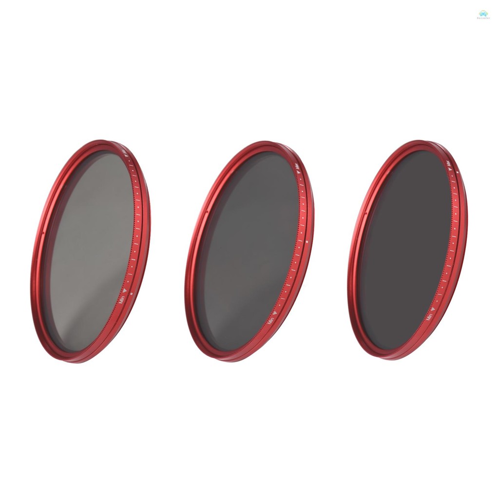 Yb2 ND แผ่น FOTGA 82 มม.Slim ND Fader Variable Filter Neutral Density ND2 ถึง ND400 สีแดงสําหรับ Canon DSLR กล้อง