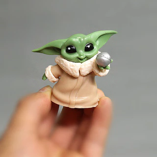 6 ชิ้น/เซ็ต 6-7 ซม.อะนิเมะ Star Wars รูป Yoda เด็ก Force Mandalorian รุ่น Q PVC Action Figures ตุ๊กตาของเล่นเด็กของขวัญ