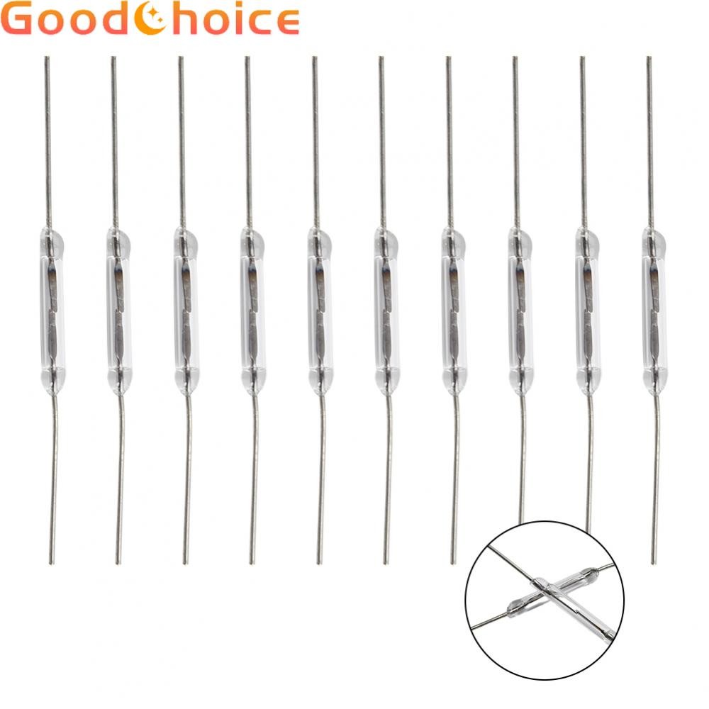 【Good】Reed Switch 100VDC 14*2mm Lead Normally Open Switches Type IoT Projects