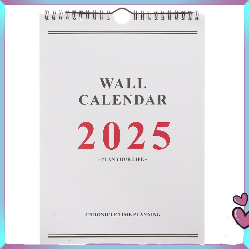 🏠 ปฏิทินแขวนติดผนัง 2024 2025 รายเดือน แบบแขวน สำหรับครอบครัว สำนักงาน ใช้งาน ตัวอักษรใหญ่ กระดาษปฏิทิน สำหรับโต๊ะ ประหยัดพื้นที่