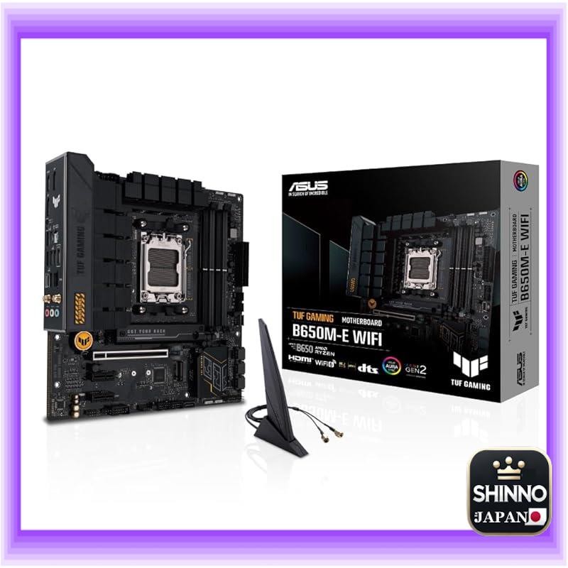 《JAPAN》★"AM5 Compatible B650M-E WiFi AMD Ryzen 7000 Series MicroATX Motherboard by ASUS TUF GAMING"