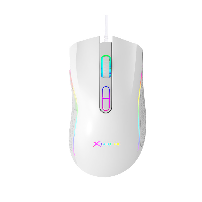 XTRIKE-ME เม้าส์เกมมิ่งมีสาย รุ่น GM-314 WH สีขาว
