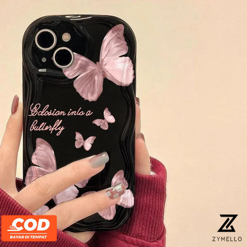 case for Samsung A35 A55 A05 A05s A06 A15 A16 A12 A52 A54 A03 A04 A13 A14 A20 A23 A24 A32 A34 A50 A51 A73 S24FE S21FE S22ULTRA S23FE S23ULTRA Simple floral blue and white silicone phone cas
