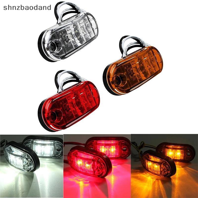 [NZSH] 2 ชิ้นทนทานไฟ Led Side Marker สําหรับรถพ่วงคาราวานด้านข้าง Gap Marker ไฟ Led รถบรรทุกสีเหลืองสีแดงสีขาว YYWD