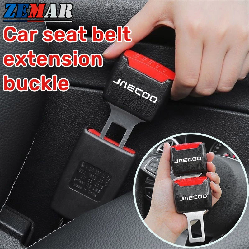1/2 ชิ้น Jaecoo J7 J8 รถเข็มขัดนิรภัยคลิป Extender ความปลอดภัย Seatbelt ปรับ Extension Extender ความปลอดภัยหัวเข็มขัดปลั๊กอุปกรณ์ตกแต่งภายในรถยนต์