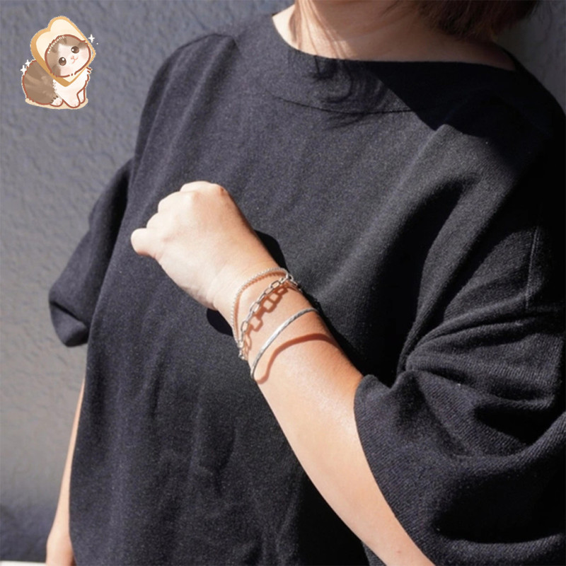 LQZ เงิน วงรี สําหรับจี้ แบน สแตนเลส สายรัดข้อมือ จี้ สร้อยข้อมือ