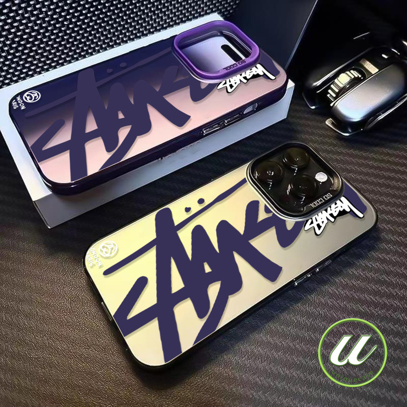 ตัวอักษรภาษาอังกฤษแฟชั่นกราฟฟิติ เคส IPhone XR 14 13 15 12 11 Pro Max X 7Plus 8Plus 14 7 8 15 Plus XS Max SE 2020