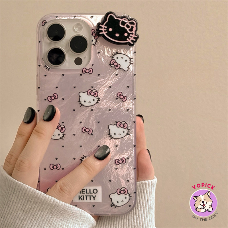 ใหม่ร้อนน่ารัก Dot Cat สําหรับ IPhone 16 16Plus 11 12 13Pro Max 14Plus 15Pro XR XS Max 7 8 Plus SE2020 การ์ตูนฝาครอบโทรศัพท์สําหรับ IPhone 16Pro Max นุ่มสาวเพื่อนคนรัก BC