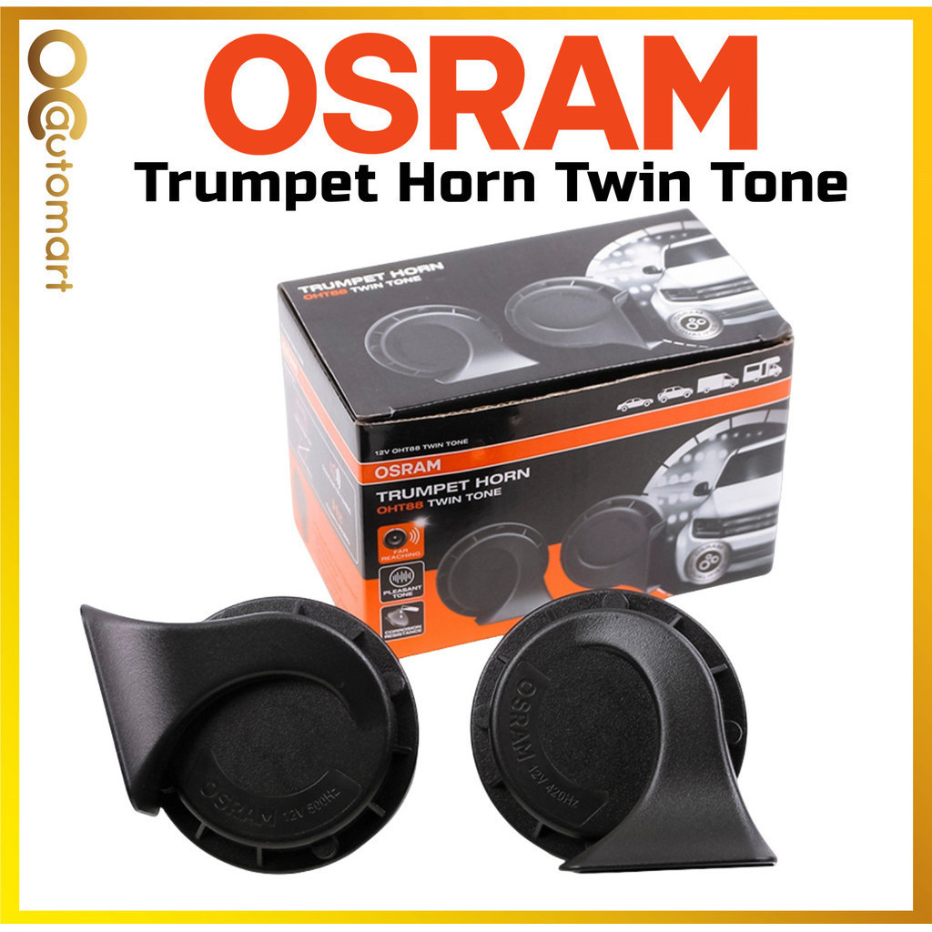 Osram Thrumpet Horn Twin Tune BM Horn 12V แตรรถยนต์ OHT88