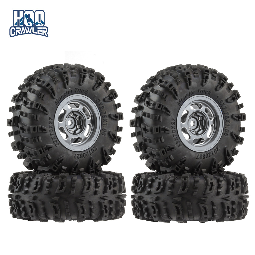 Swamp Claw 70*27 มม.โคลน Terrain ยาง Tyres 1.3 "ล้อยางชุดสําหรับ 1/18 TRX4M 1/24 SCX24 RC Crawler รถ