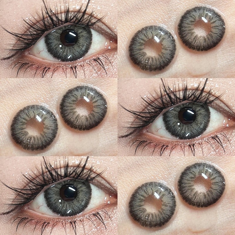 คอนแทคเลนส์สีเทา/สีน้ำตาลปกติ คอนแทคเลนส์สี 14.5มม. ที่ขายดีที่สุดของเกาหลีจัดส่งรวดเร็วจากประเทศไทย