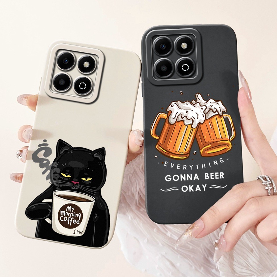 เคสโทรศัพท์ Honor X6b เคสแฟชั่นน่ารักดอกไม้แมวนักบินอวกาศซิลิโคน JDY-LX1 JDY-LX2 ฝาหลัง ราคา ถูกที่สุด ดีลบีเคเค แกลเลอรีภาพที่ 2