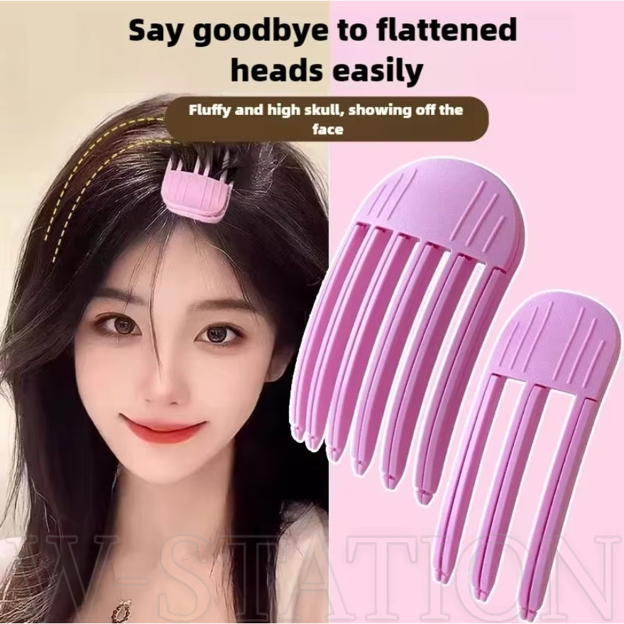 กิ๊บติดผมเกาหลีใหม่ คลิปผมขี้เกียจดัด จัดแต่งทรงผมแบบพกพา เพิ่มปริมาตร พร้อมหวีในตัว