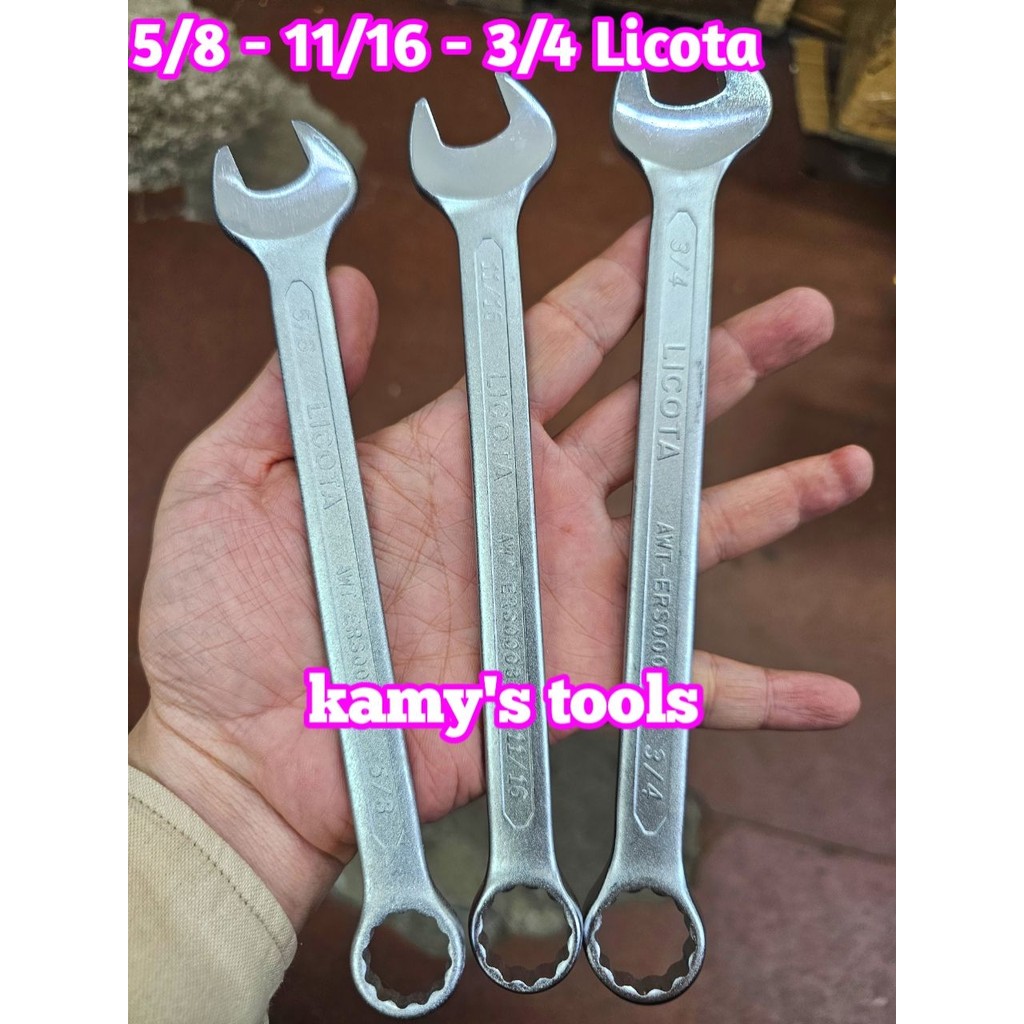 Licota 5/8 นิ้ว 11/16 นิ้ว 3/4 นิ้ว นิ้วแหวนประแจ Awt-Ers0007 Awt-Ers0008 Awt-Ers0009