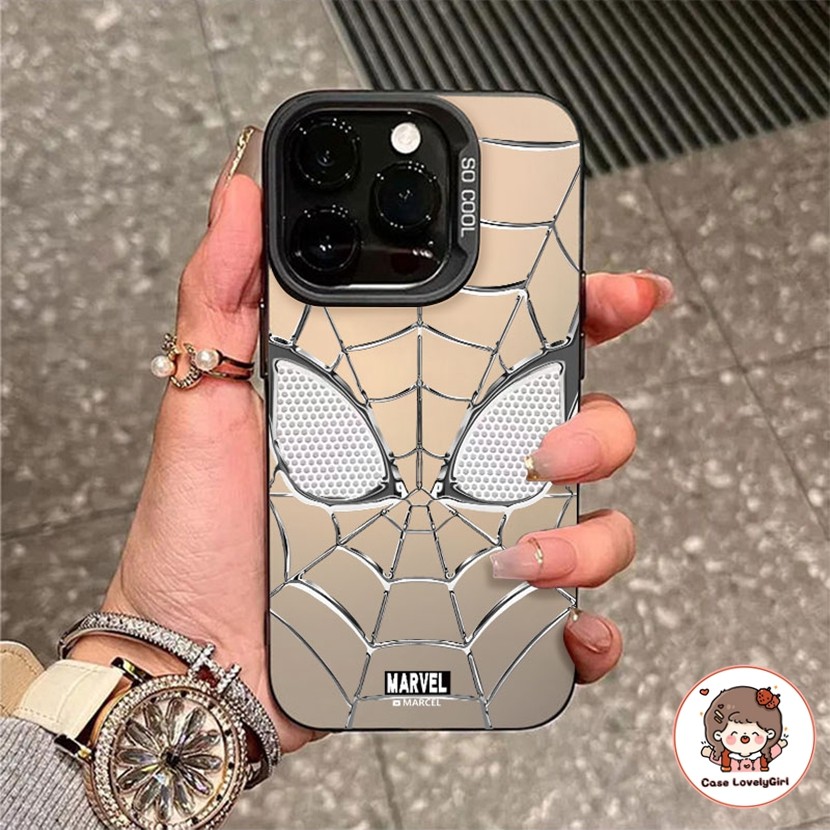 ส่งจากไทย Silver SpiderMan เคส Samsung A12 A13 A14 A15 A54 A53 A52 A34 A50 A05 A05sA23 A03s A51 A21s A11A10s A25 A02s