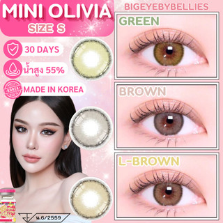 🔥คอนแทคเลนส์✨ขนาดมินิ✨Brown / Light brown / Green✨Mini Olivia  (kittykawaii)