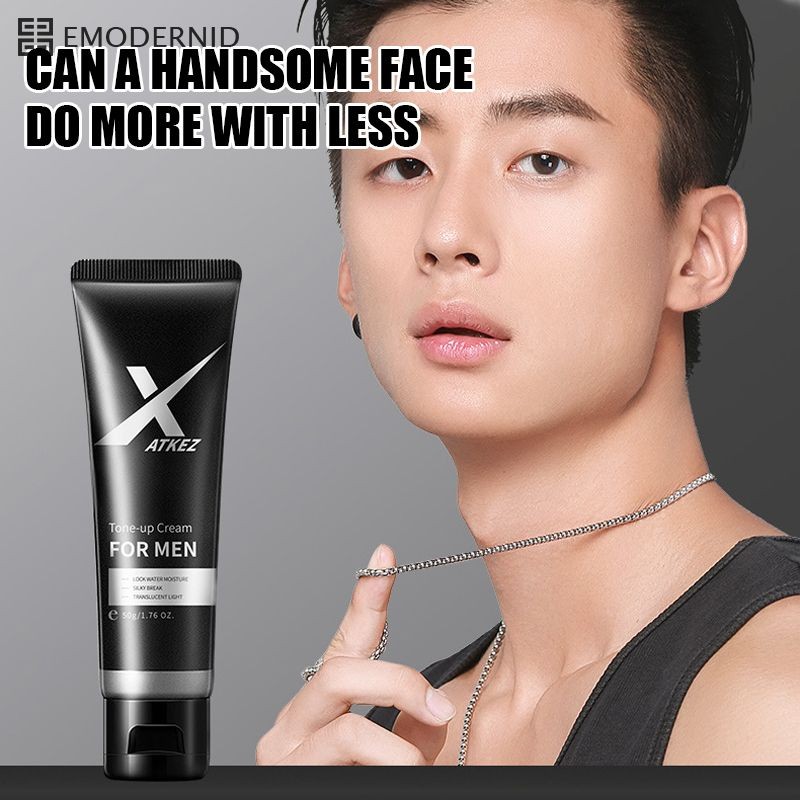 ATKEZ  ครีมทาหน้าชาย กระจ่างใส ผิวไม่มัน หล่อขึ้นทันที ปกปิดทุกจุดบกพร่องบนใบหน้าได้อย่างง่ายดาย 50g