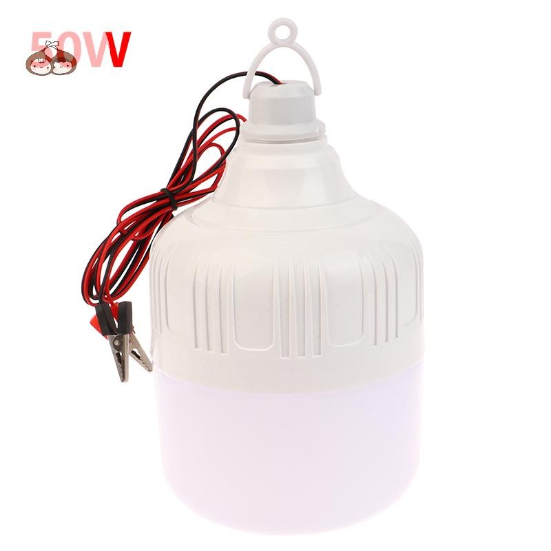 Bef 50W 12V แบบพกพาโคมไฟฉุกเฉินไฟชาร์จ LED โคมไฟเต็นท์กลางแจ้งโคมไฟ BBQ ตกปลา Camping Lighg หลอดไฟ TH