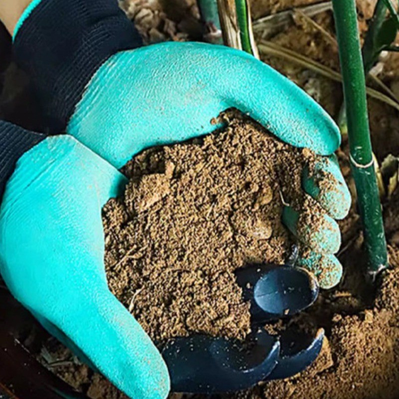 ถุงมือทํางาน-ลื่น,กันน้ํา,ทนต่อการสึกหรอ-ด้วยถุงมือทําสวนเล็บพลาสติก-สําหรับตื่นเต้นและพืช, การเพาะเมล็ด-ถุงมือยางป้องกัน-อุปกรณ์ความปลอดภัยกลางแ - รูปที่ 3