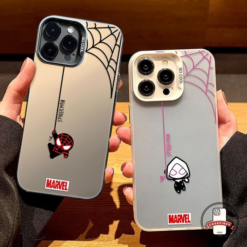 คู่รักการ์ตูนเท่สไปเดอร์แมนเกว็นซอฟท์ เคส Redmi 13 12C 13C 10A 9T 12 9C A2 Note 13 12 11s 10s 11 Pro Max Mi 12 Lite