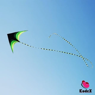 KDX ว่าวสามเหลี่ยม ว่าวสายรุ้ง สีสดใส มีหางว่าวยาว รวมประมาณ 1.9 m เรียว Colored kite