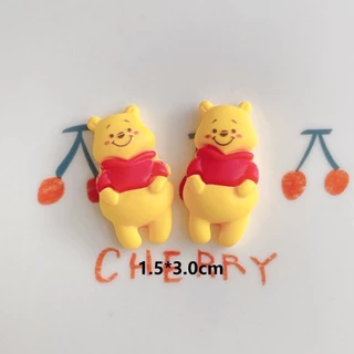 [100ในสต็อก] รองเท้าหลุมหมีพูห์เครื่องประดับแฮนด์เมดรองเท้าหมีพูห์น่ารักดอกไม้ DIY การ์ตูนน่ารักเครื่องประดับผมสามมิติ