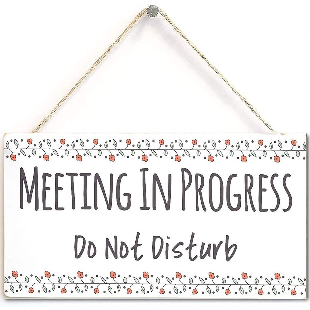 การประชุมใน Progress Do Not Disturb - ป้ายประตู Nothing Functional Do Not Disturb