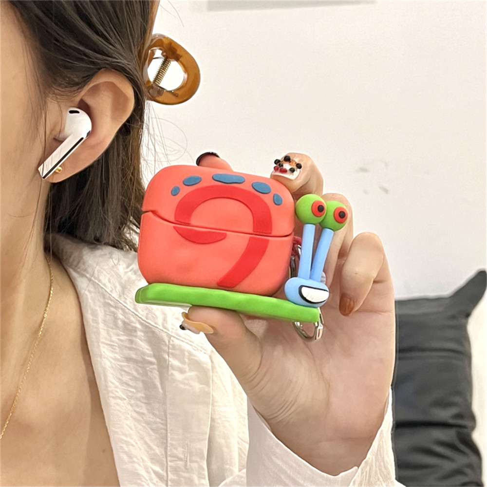 SAMSUNG หอยทากสีหูฟังไร้สายสําหรับsamsung Galaxy Buds3Pro FE 2Pro Liveหูฟังป้องกันความคิดสร้างสรรค์ปลอกสําหรับSamsung Galaxy Buds Drop-proof Cover