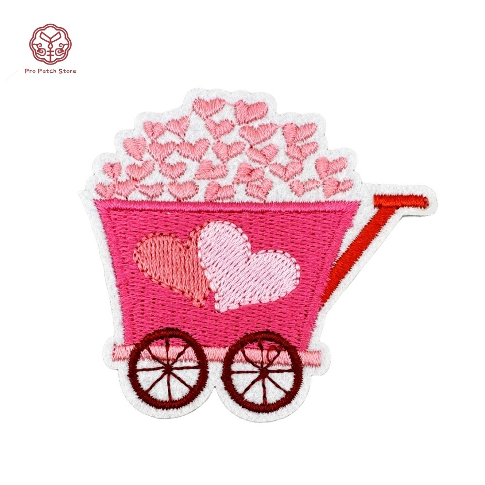 Pro Patch Store สีชมพูวันวาเลนไทน์ Love Series DIY เย็บปักถักร้อยแพทช์สําหรับสติกเกอร์เย็บปักถักร้อยแพทช์สําหรับเสื้อผ้าป้ายสติกเกอร์ - รูปที่ 4