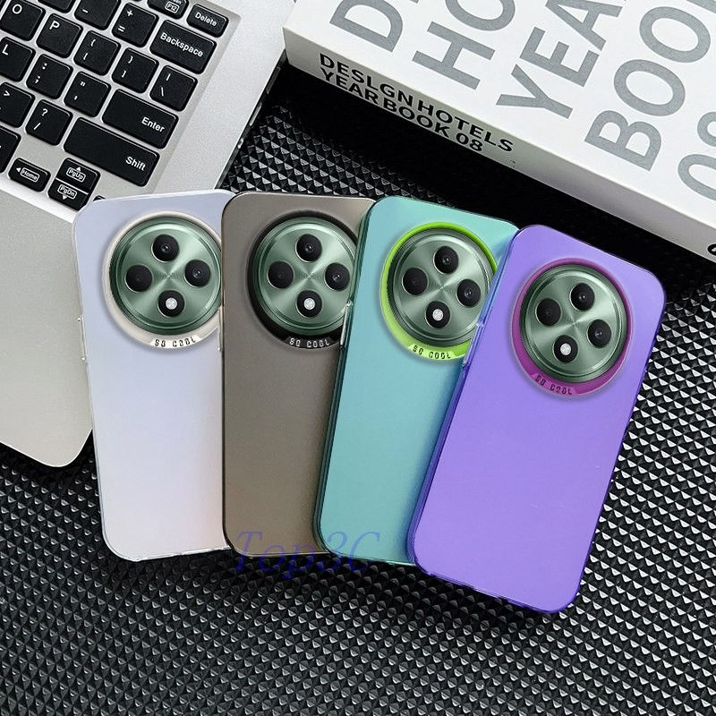 เคส OPPO Reno 12F 5G,Minimally OPPO Reno 12F 5G ออกแบบใหม่เคสป้องกันโทรศัพท์ป้องกันการตก CYK