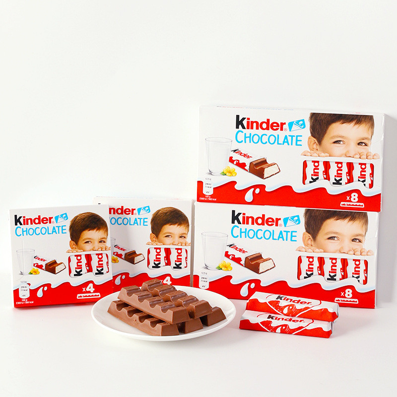 Lora Snacks F6 X1 German Kinder Kinder Milk Sandwich Chocolate Influencer Chocolate Bar Children Candy Casual Snacks