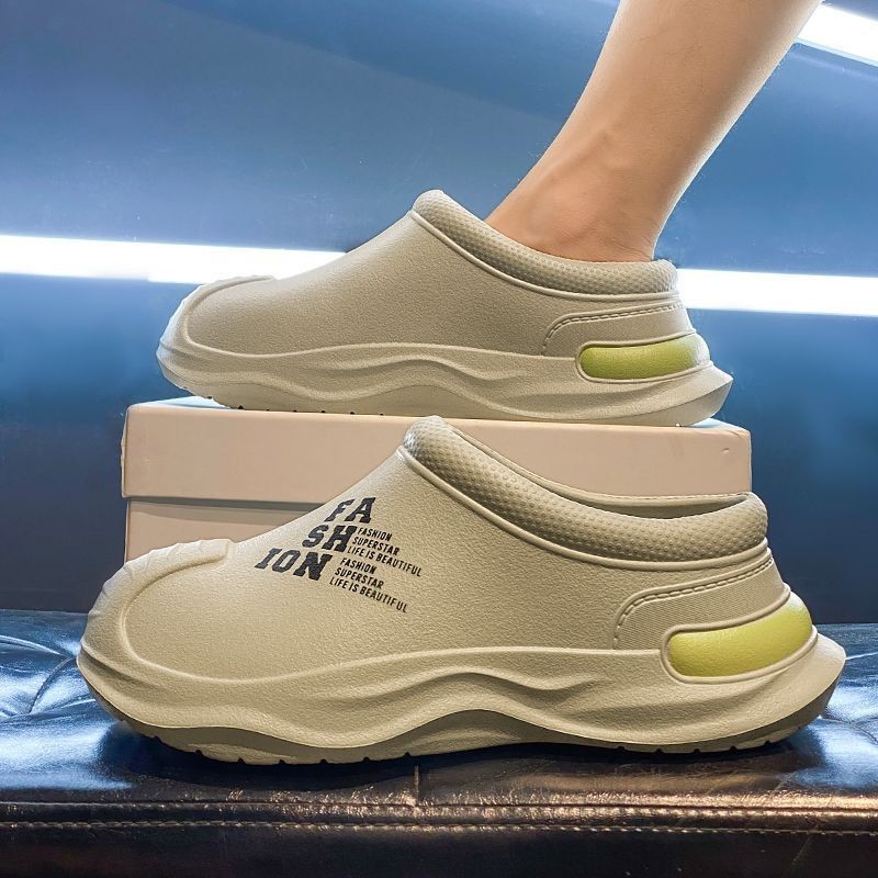 คุณภาพสูงรองเท้าเชฟผู้ชายสามหลักฐานevaหนาsoled Slip-Onรองเท้าแตะกันลื่นสวมใส่-