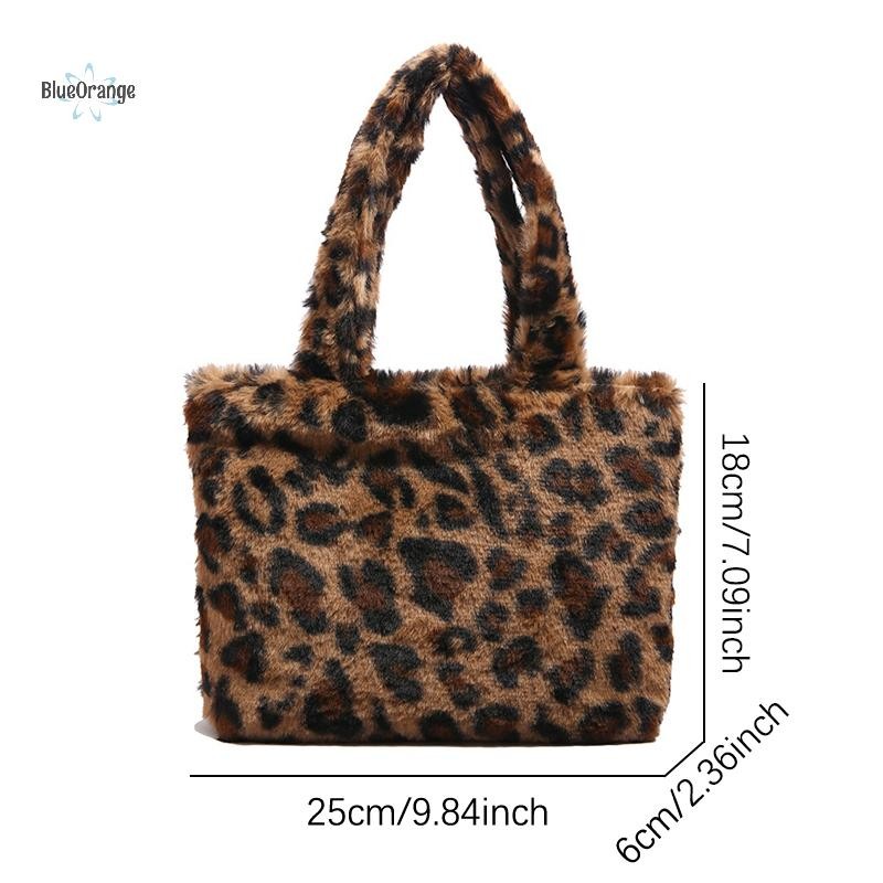 ใหม่เสือดาวตุ๊กตากระเป๋า Kawaii อะนิเมะกระเป๋าถือนุ่มยัดไส้ Tote แฟชั่น Commuter Satchel กระเป๋าเป้สะพายหลัง hot