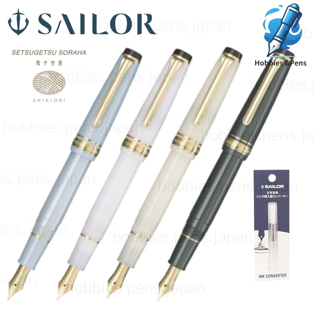SAILOR SHIKIORI SETSUGETSU SORAHA series Fountain Pen Gift of converter 11-1224 (MF) Stationery