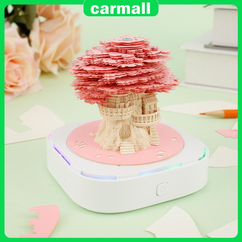 3D Desk Creative 3D Memo Pad Decorative 3D Art with LED Light Tear Away 3D Memo Pad