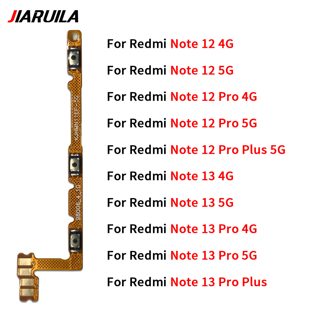 แพรสวิตช์พาวเวอร์ สำหรับ Xiaomi Redmi Note 12 13 Pro 4G 5G Plus ปิด-เปิด เพิ่ม-ลดเสียง