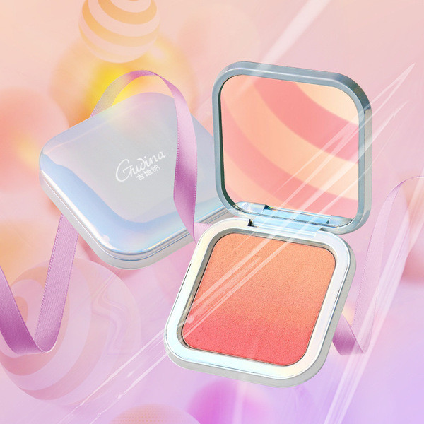 บลัช ครีมบลัช Gudina Gaudines Gradient Blush Palette Milk Tea Rouge Nude Makeup Naturally Brightens 