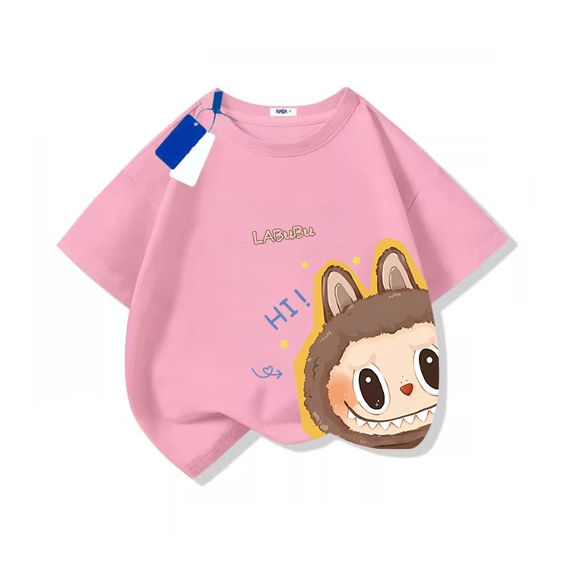 (จัดส่งตลอด 24 ชั่วโมง)KIDS PRINCESS เสื้อยืดเด็ก cotton ลาบูบู ผ้าฝ้ายแท้ 90-150 ตัดเย็บดี ส่งเร็ว