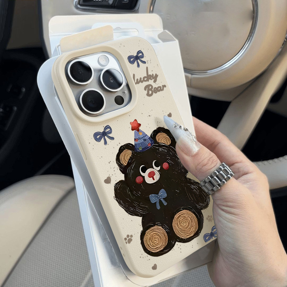 เคสโทรศัพท์มือถือfor iPhone 11 13 XR 15 Pro Max 12 14 Pro Max เปลือก iPhone 16 7 Plus 8 Plus XS Max หนังการ์ตูน
