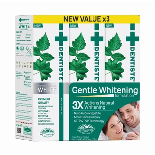 [แพ็คสุดคุ้ม3ชิ้น] Dentiste' Premium & Natural White Toothpaste 100g. ยาสีฟันสูตรเคลือบฟันขาวใน 14 วัน ขจัดคราบเหลือง
